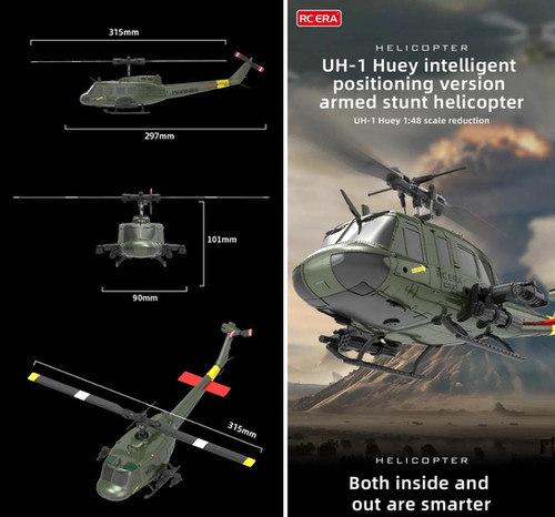 RC ERA C032 UH-1 Huey 6CH Gyro Stabilized RC Helicopter India
