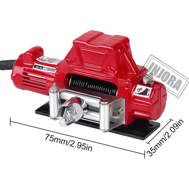 Thumbnail: INJORA Metal Automatic Winch Wireless Remote Controller for 1/10 RC Crawler India