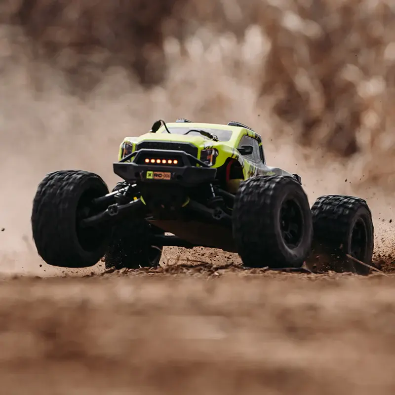 Thumbnail: Rlaarlo Metal MINI 1:10 Scale RTR Brushless Monster Truck, RZ001G-A- RC India