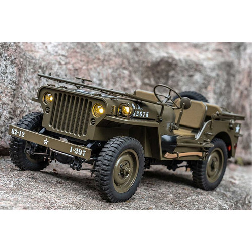 ホビーラジコン rochobby  FMS 1:6 1941 Willys MB RocHobby RC Car 1/6 1941 MB Scaler Remote Control Vehicle Ready