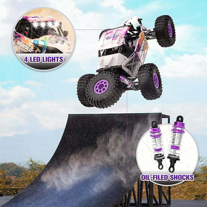Thumbnail: Rlaarlo 1/12 RTR Brushless RC Desert Truck , 45MPH Fast RC Cars，AM-D12- RC India