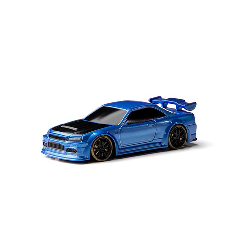 Turbo Racing C64 Desktop Drift Car(With Gyro) 1:76 RTR (Blue/Green