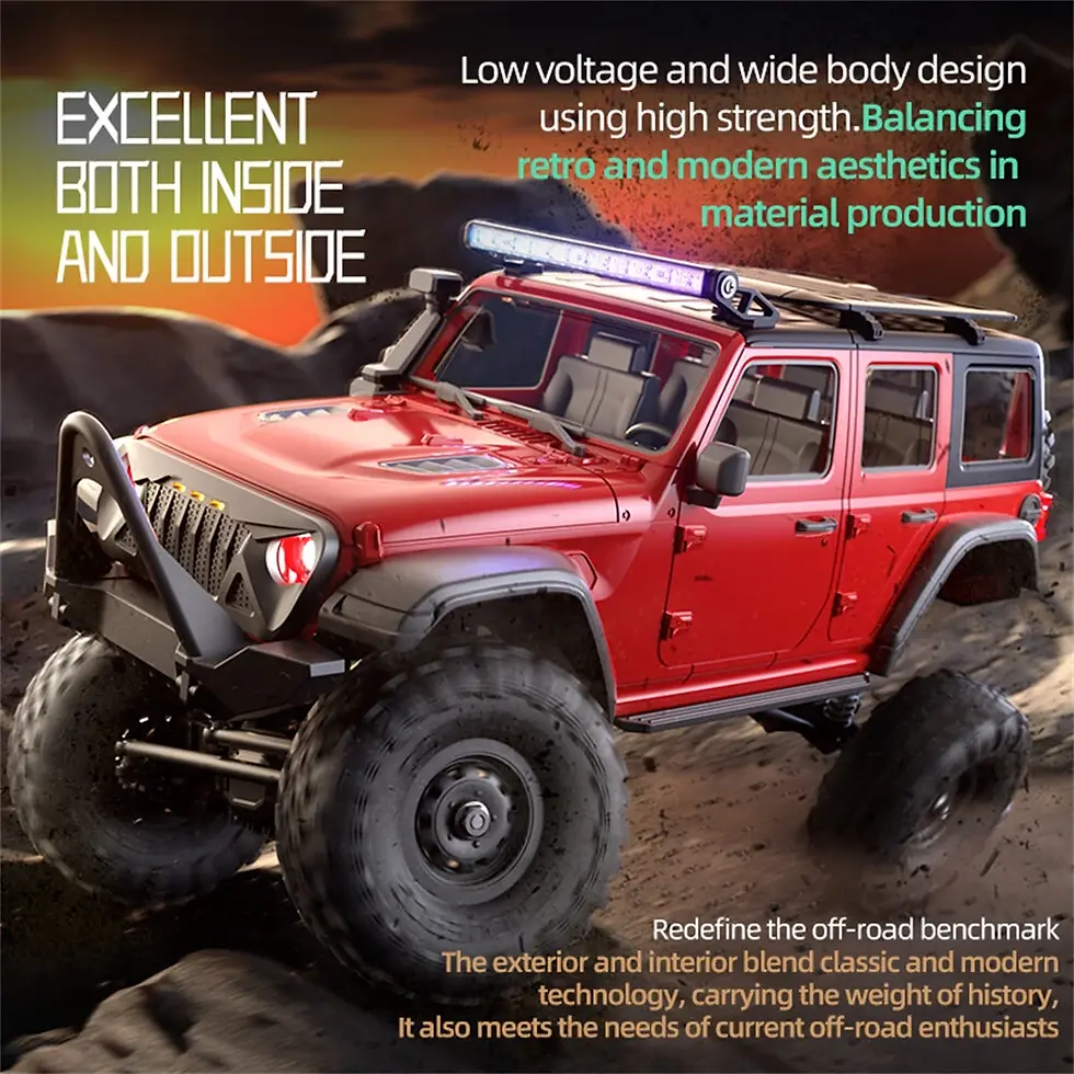 Thumbnail: HB Toys RTR R1604/1605/1606 Jeep Rubicon Style 1/16 4WD RC Rock Crawler India