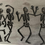 Thumbnail: Dancing Skeletons — Texture Sheet A (31 × 11 cm)