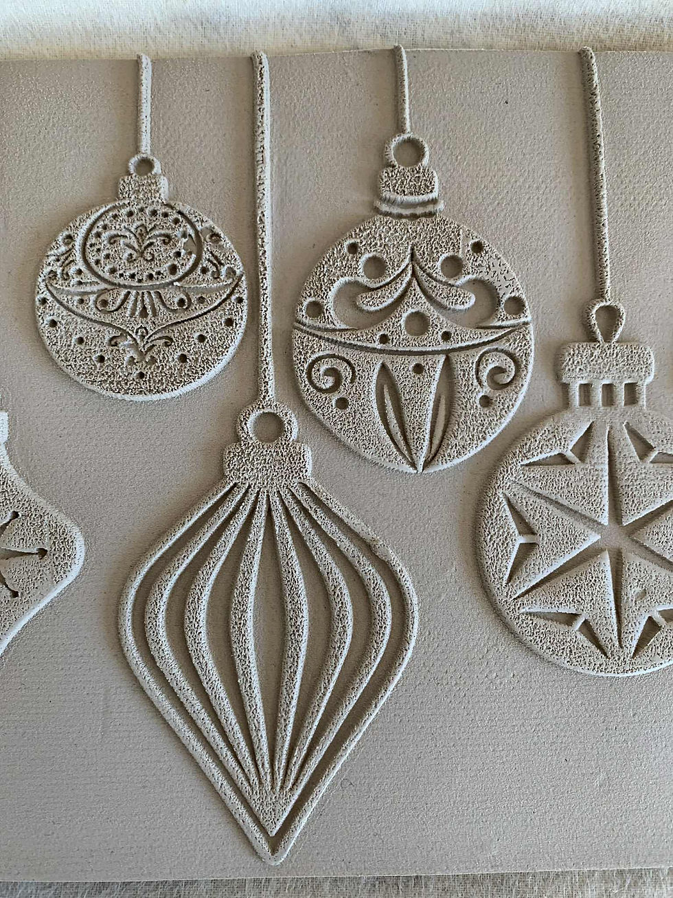 Thumbnail: Holiday Ornaments — Hanging Baubles Seamless Texture Sheet (Full Sheet)
