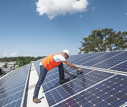 Installatie van het zonnepaneel