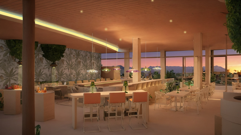 Hotel Bar Rendering