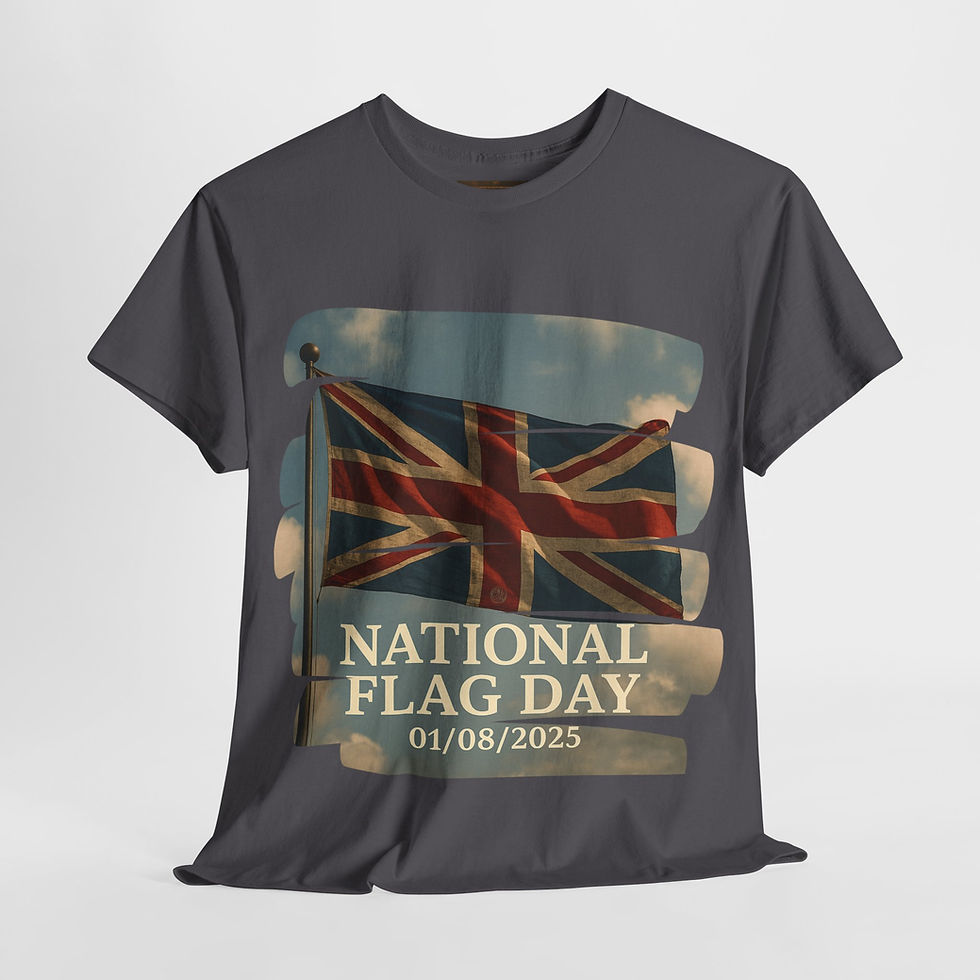 Thumbnail: National Flag Day Unisex Heavy Cotton Tee, DeadWitty.