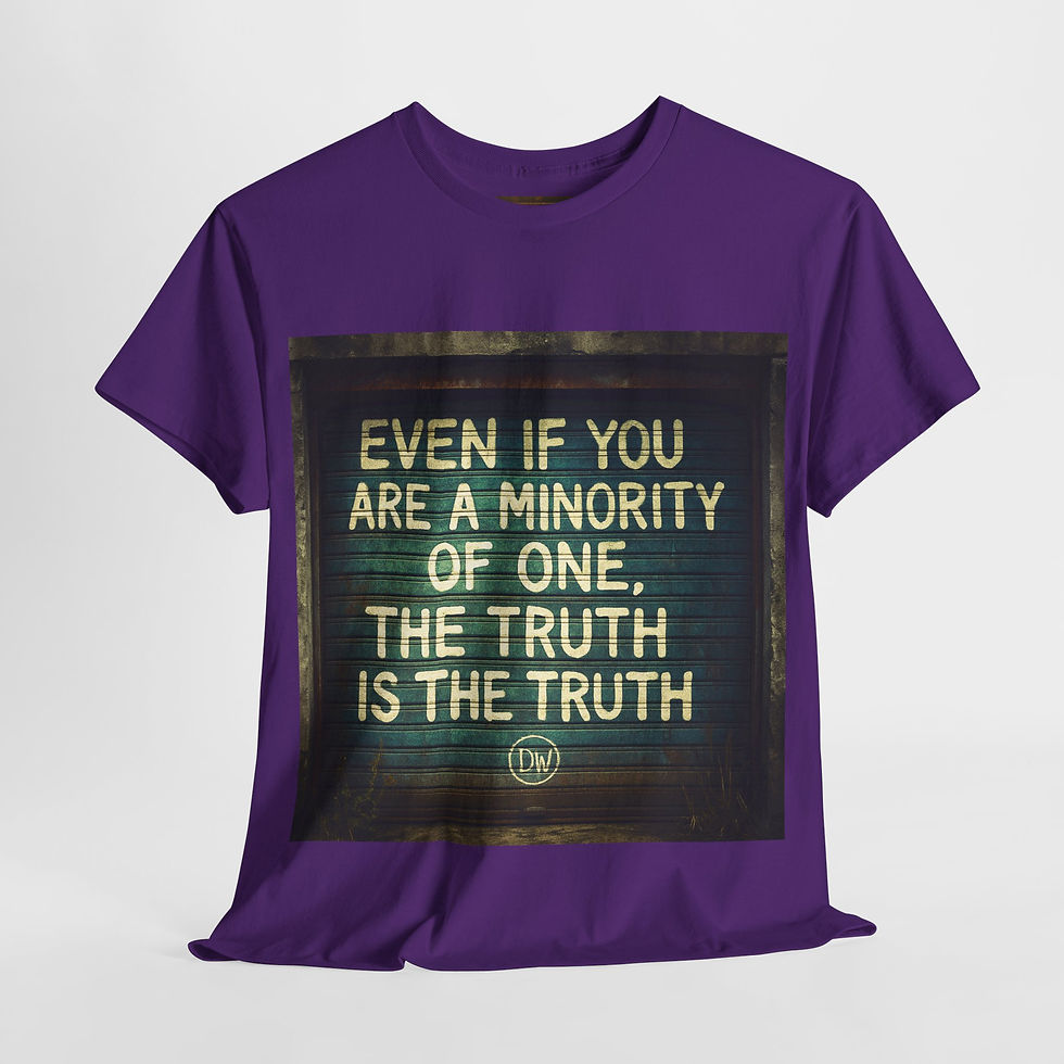 Thumbnail: Even if you are a minority of one, the truth is the truth - DeadWitty Original