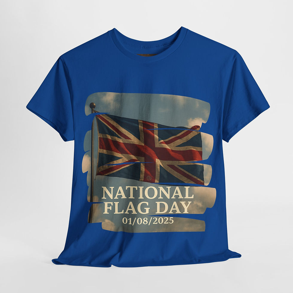 Thumbnail: National Flag Day Unisex Heavy Cotton Tee, DeadWitty.