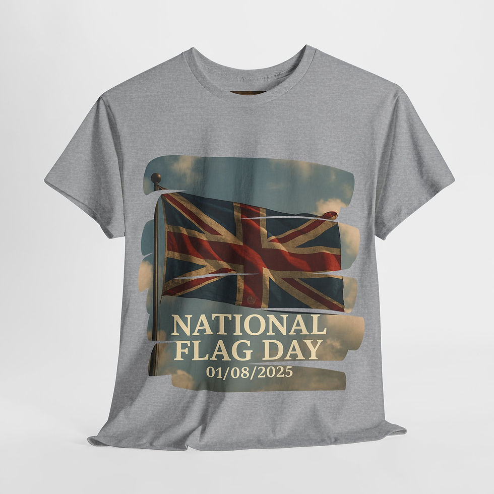 Thumbnail: National Flag Day Unisex Heavy Cotton Tee, DeadWitty.