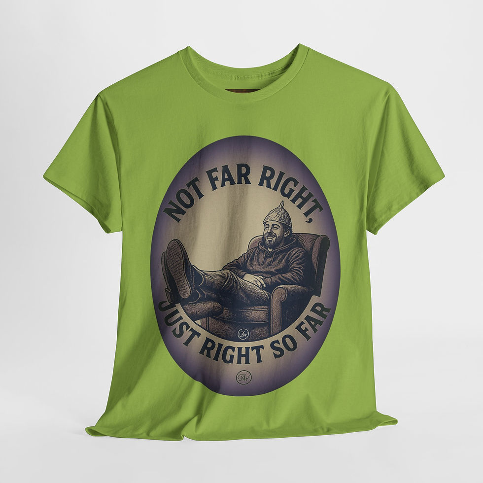 Thumbnail: Not Far Right — Just Right So Far #1 - A DeadWitty Original.