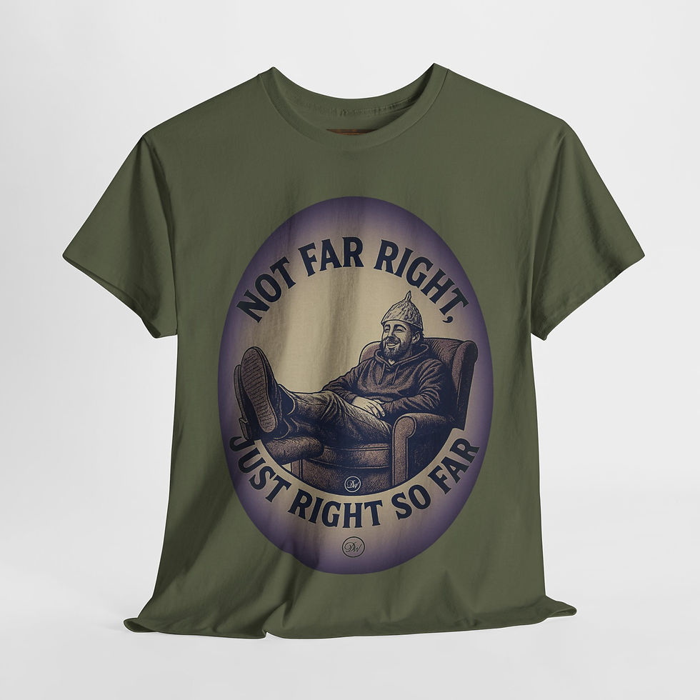 Thumbnail: Not Far Right — Just Right So Far #1 - A DeadWitty Original.