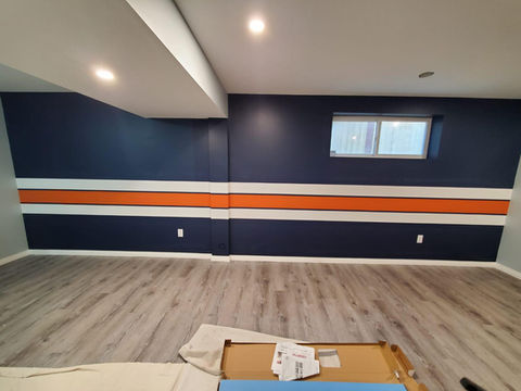 Basement Feature Wall - DR Painting