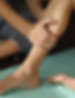 Leg massage therapy session