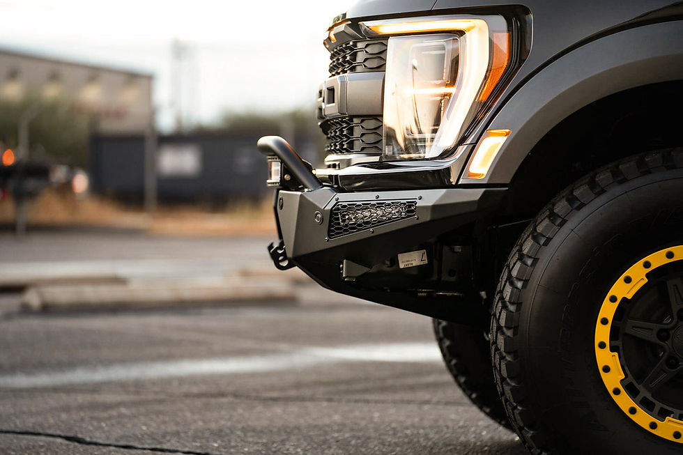 Thumbnail: 2021-2025 FORD F-150 RAPTOR/RAPTOR R HONEYBADGER FRONT BUMPER w/ Top Hoop