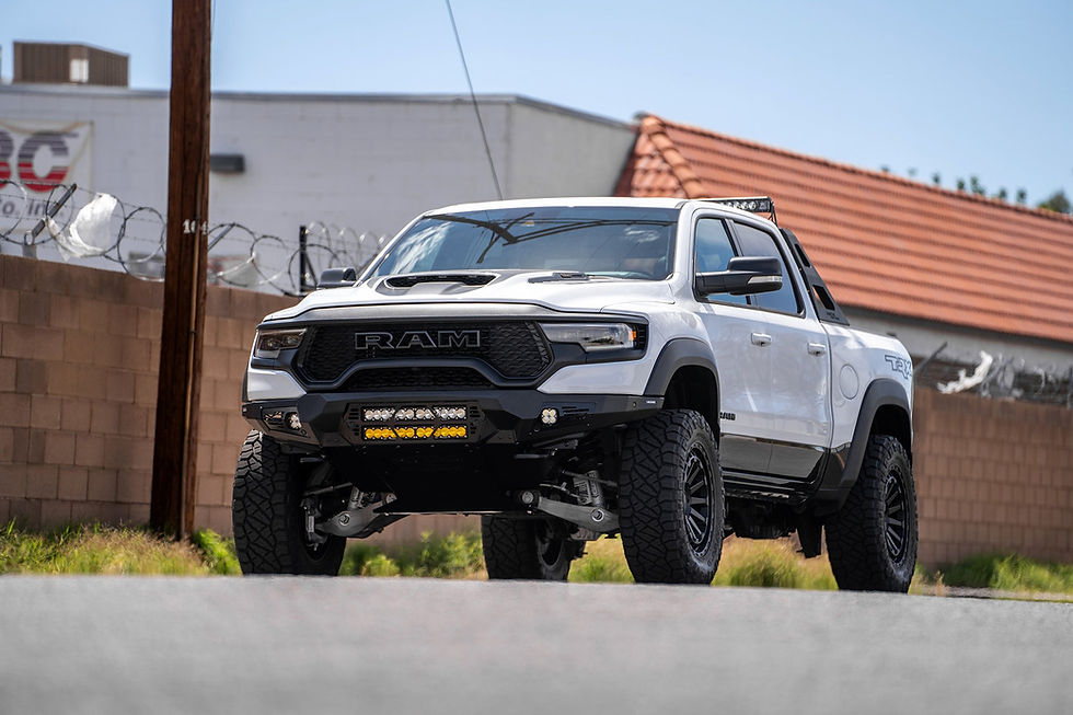Thumbnail: 2021-2024 RAM 1500 TRX BOMBER FRONT BUMPER (20 Inch Lights)