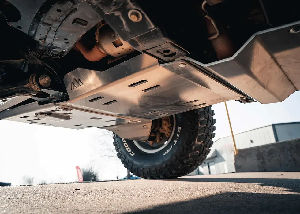 Thumbnail: 2005+ Tacoma Full Aluminum Skid Plate System - RAW