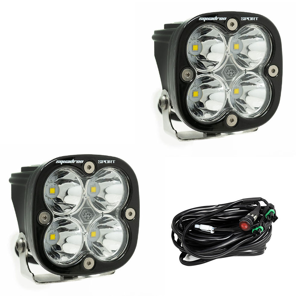 Baja Designs Squadron Sport Black LED Auxiliary Light Pod (Spot)