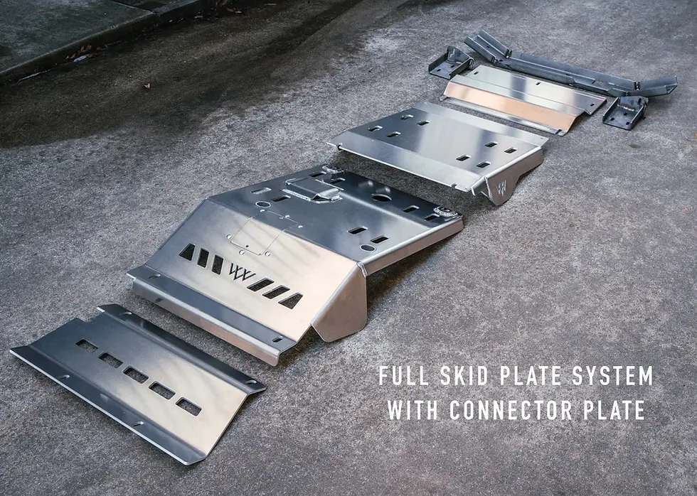 Thumbnail: 2005+ Tacoma Full Aluminum Skid Plate System - RAW