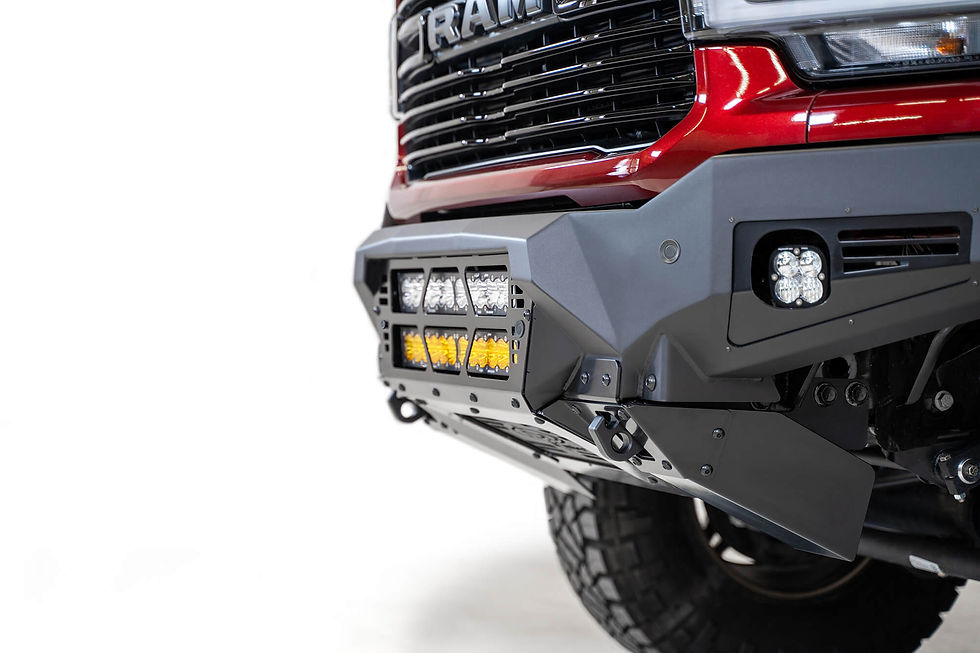 Thumbnail: 2019-2023 RAM 2500/3500 BOMBER FRONT BUMPER (Dual 20 Inch Lights)