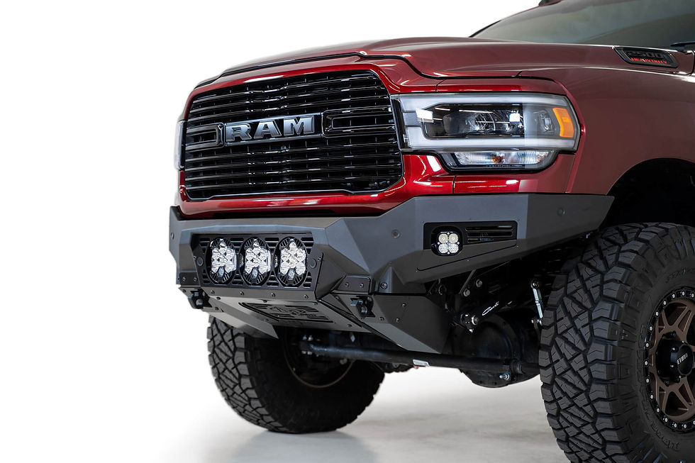 Thumbnail: 2019-2023 RAM 2500/3500 BOMBER FRONT BUMPER (Baja Designs)