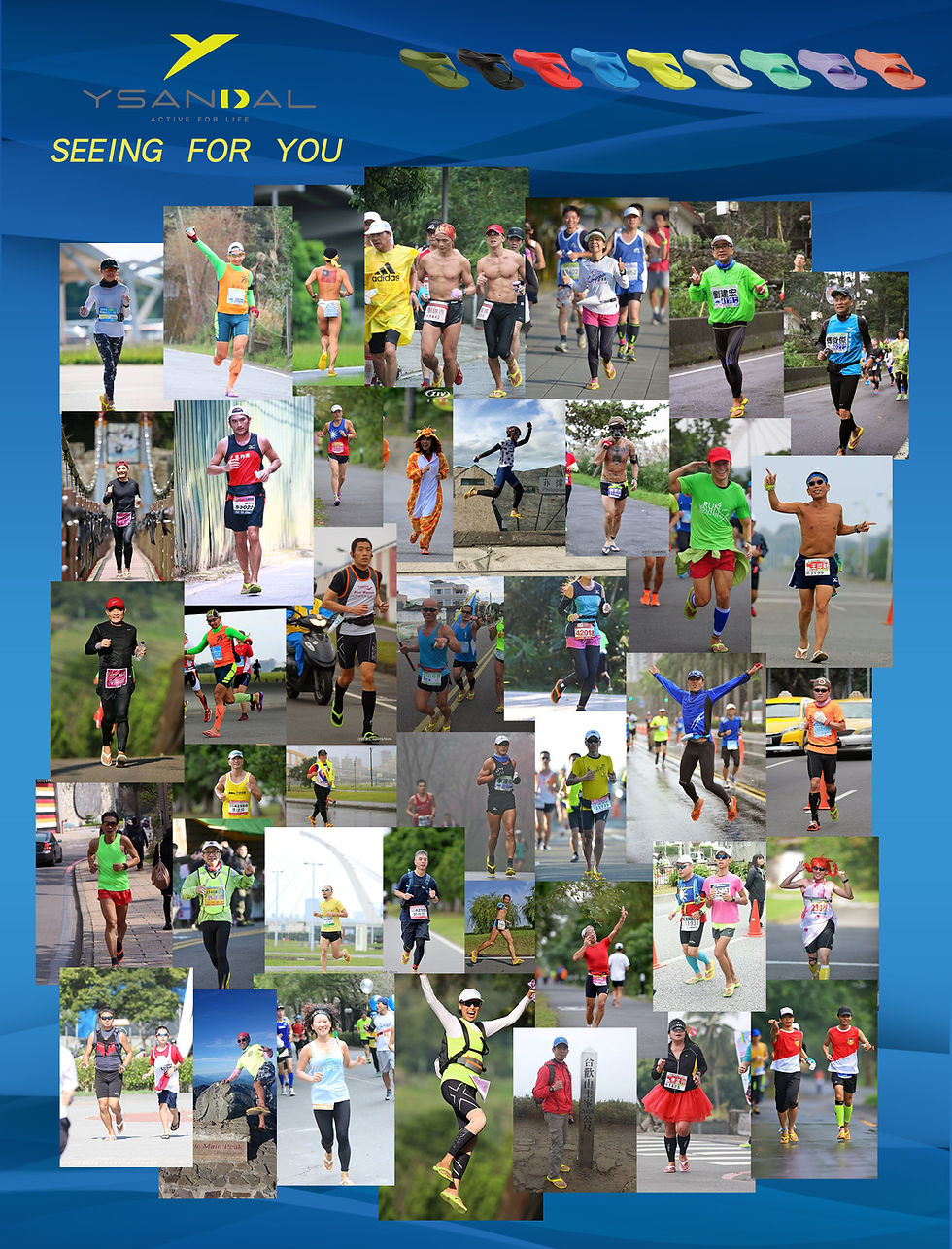 Thumbnail: YSANDAL วายแซนดัล รองเท้าแตะวิ่ง Marathon Sandal - สี Dark Green