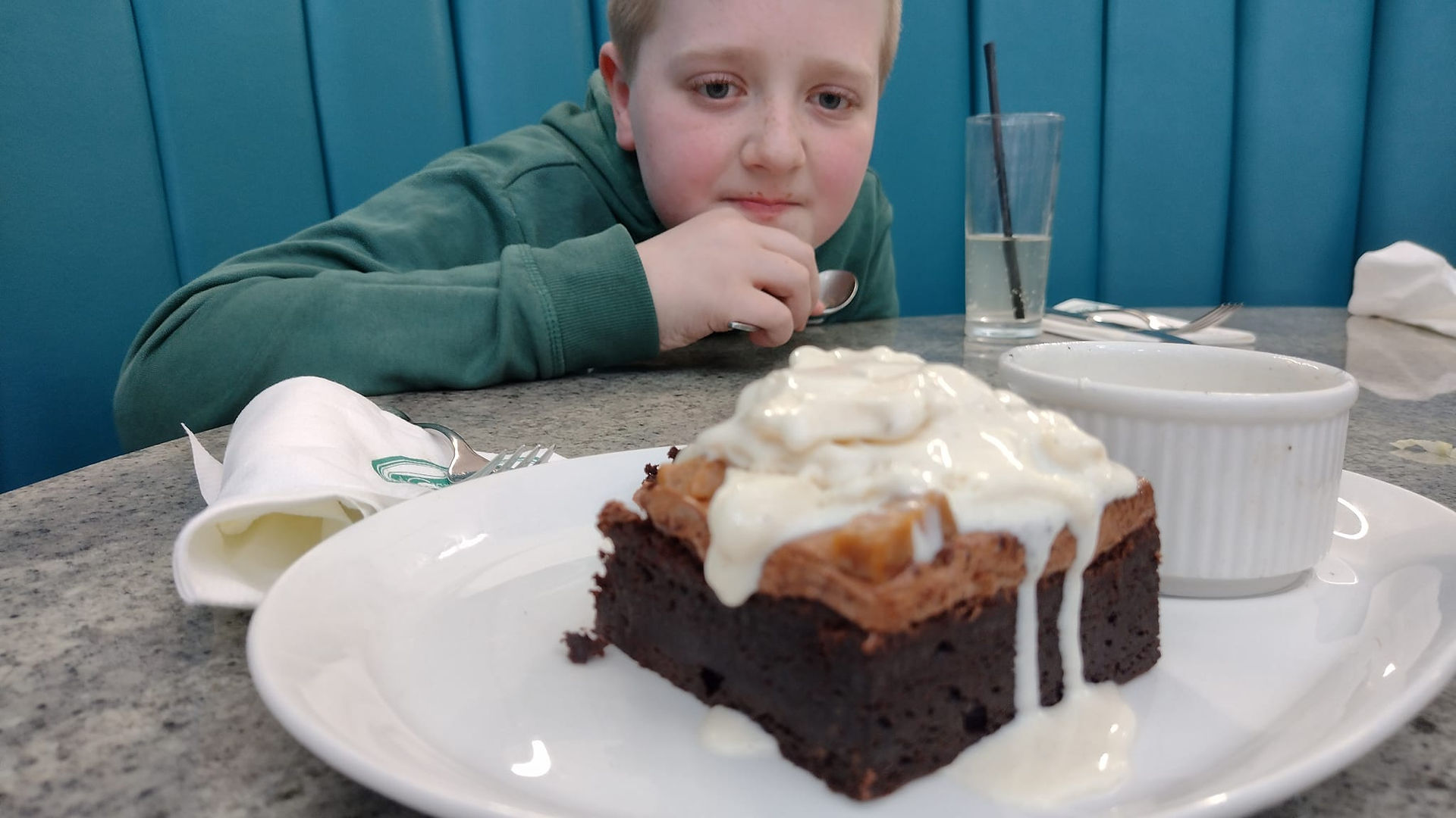 Kids Brownie with Ice Cream 
