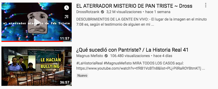 El misterio del pan triste en youtube