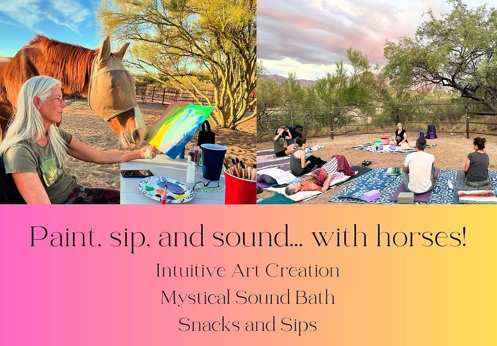 Paint, Sip and Sound... with Horses!