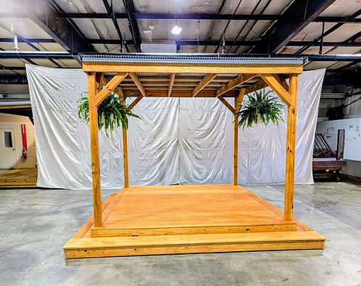 New Build 10x10 Natural Cedar Patio