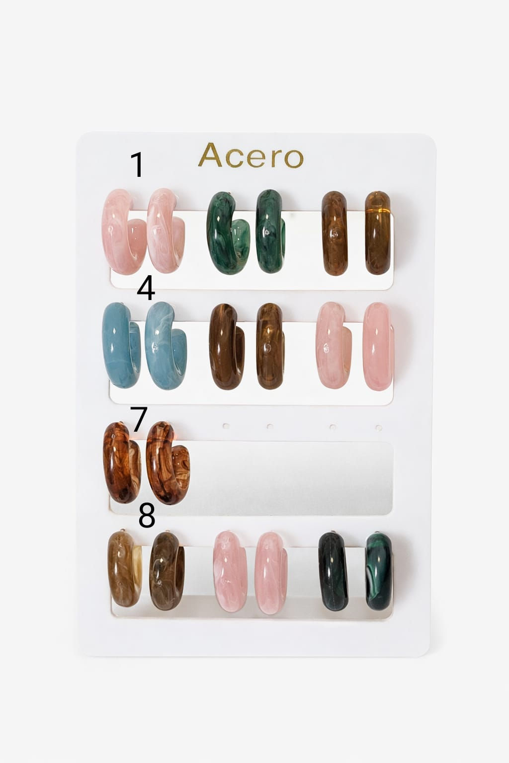 Aros de color acero