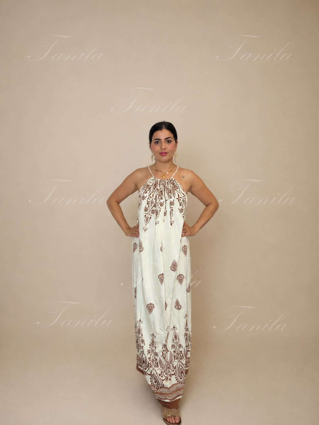 Vestido Sahara marrón