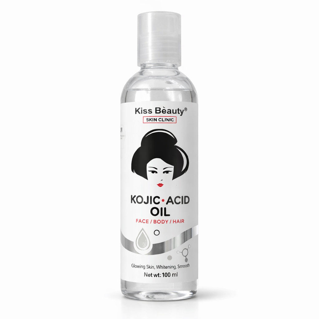 Aceite con Ácido Kójico para Rostro, Cuerpo y Cabello Kojic Acid Oil Kiss Beauty