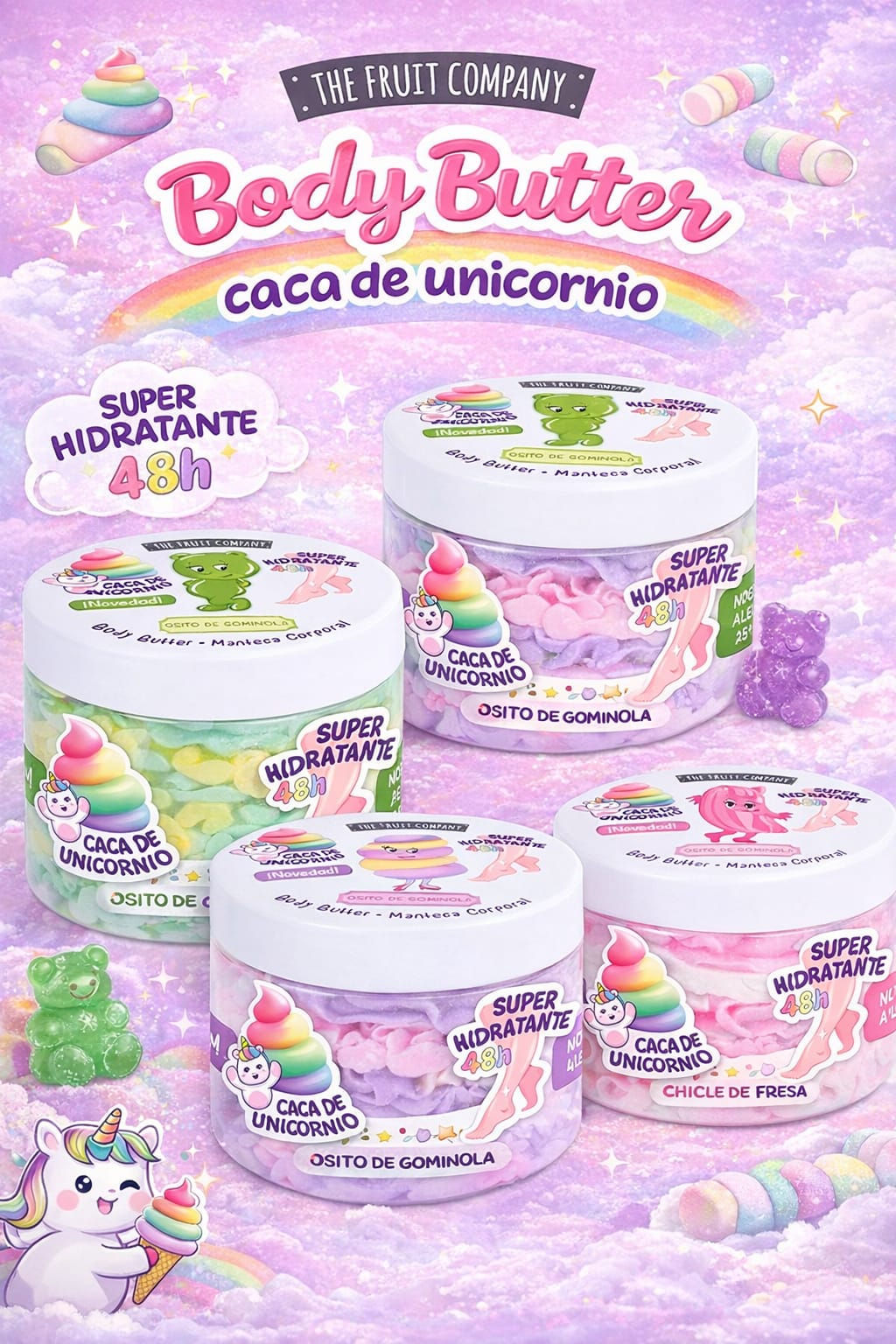 Mantecas Corporales caca de unicornio