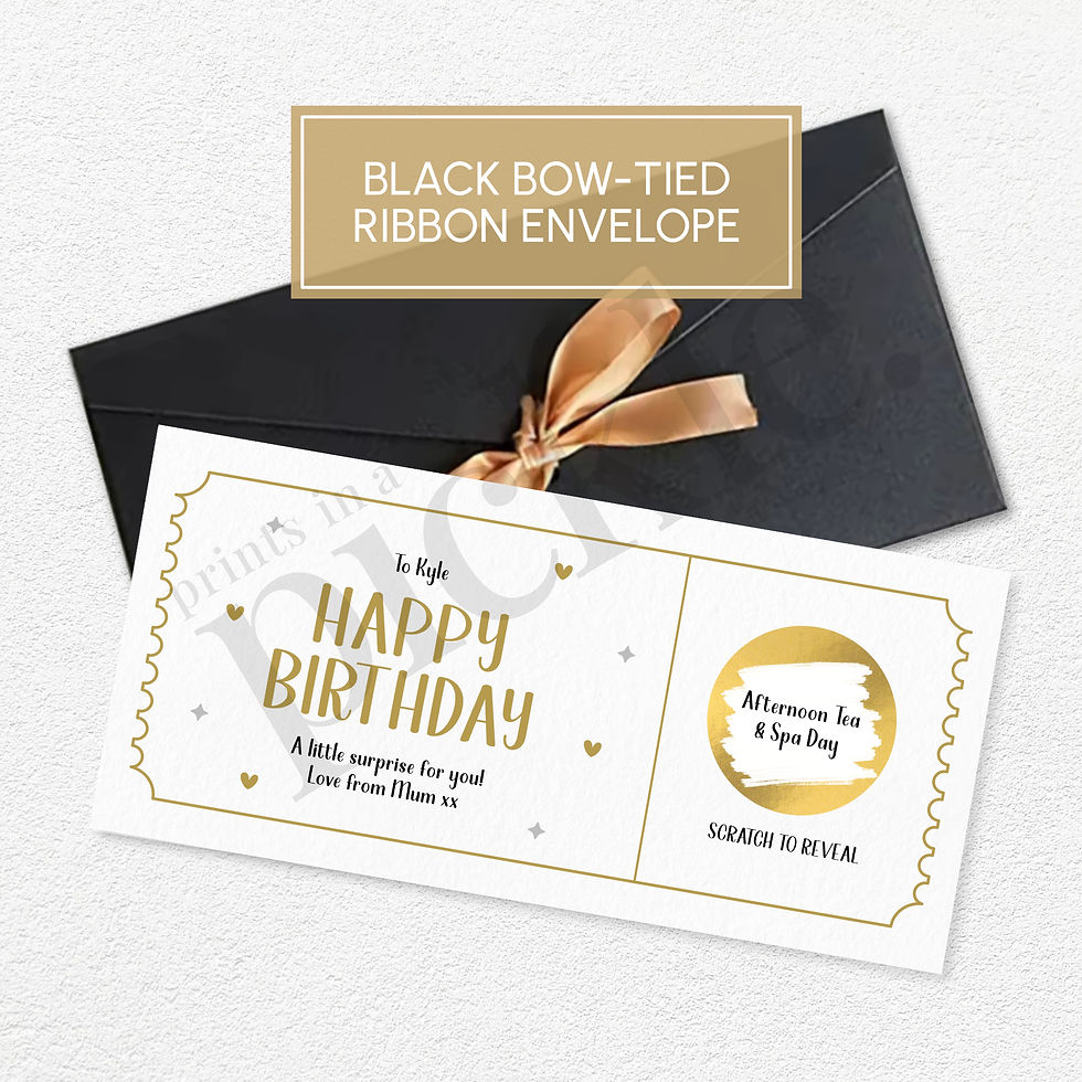 Thumbnail: Gold Birthday Scratch Card