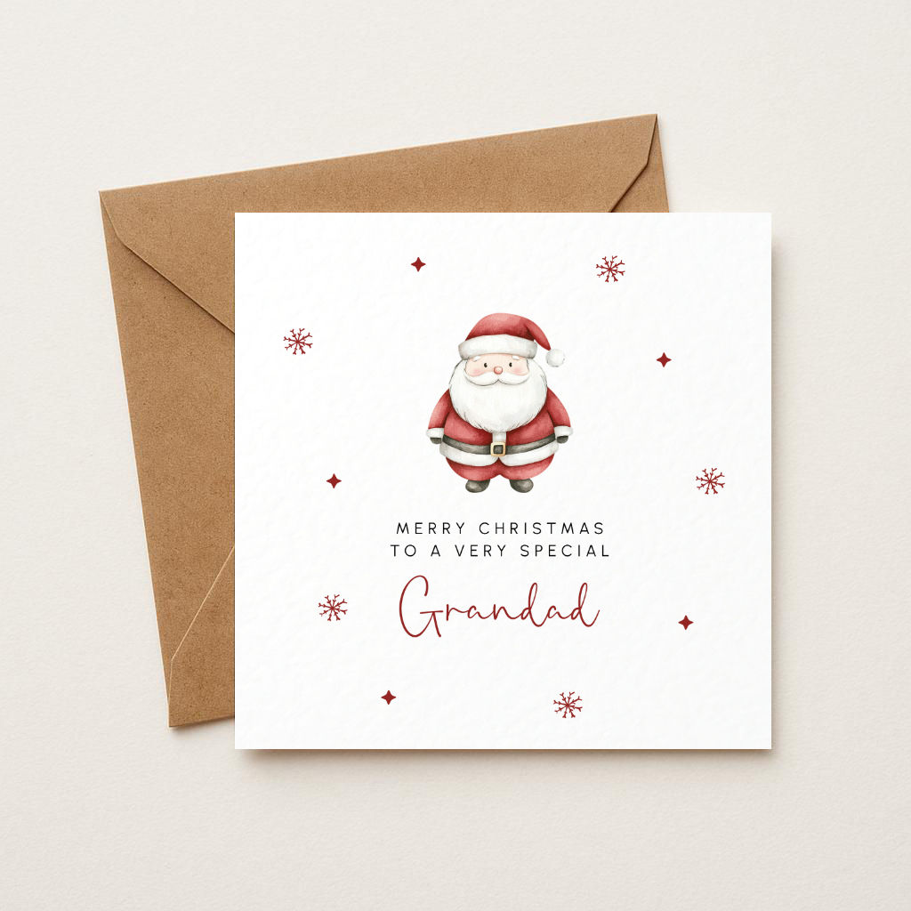 Santa Grandad Christmas Card