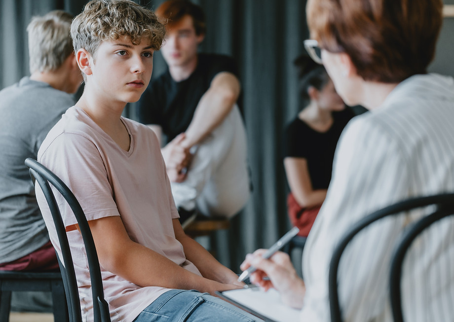 advocate talking to a young person