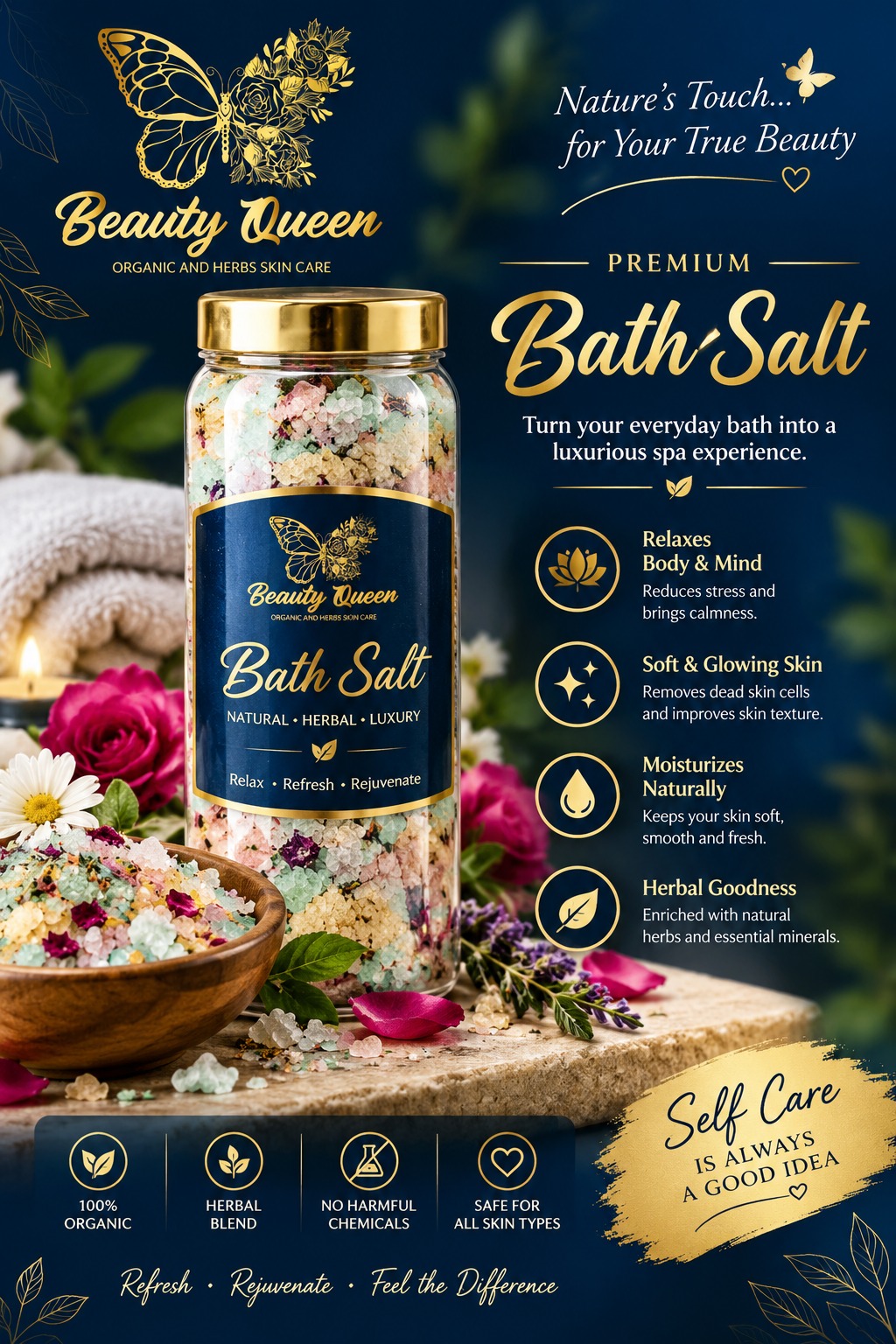 Beauty Queen Herbal Luxury Bath Salt