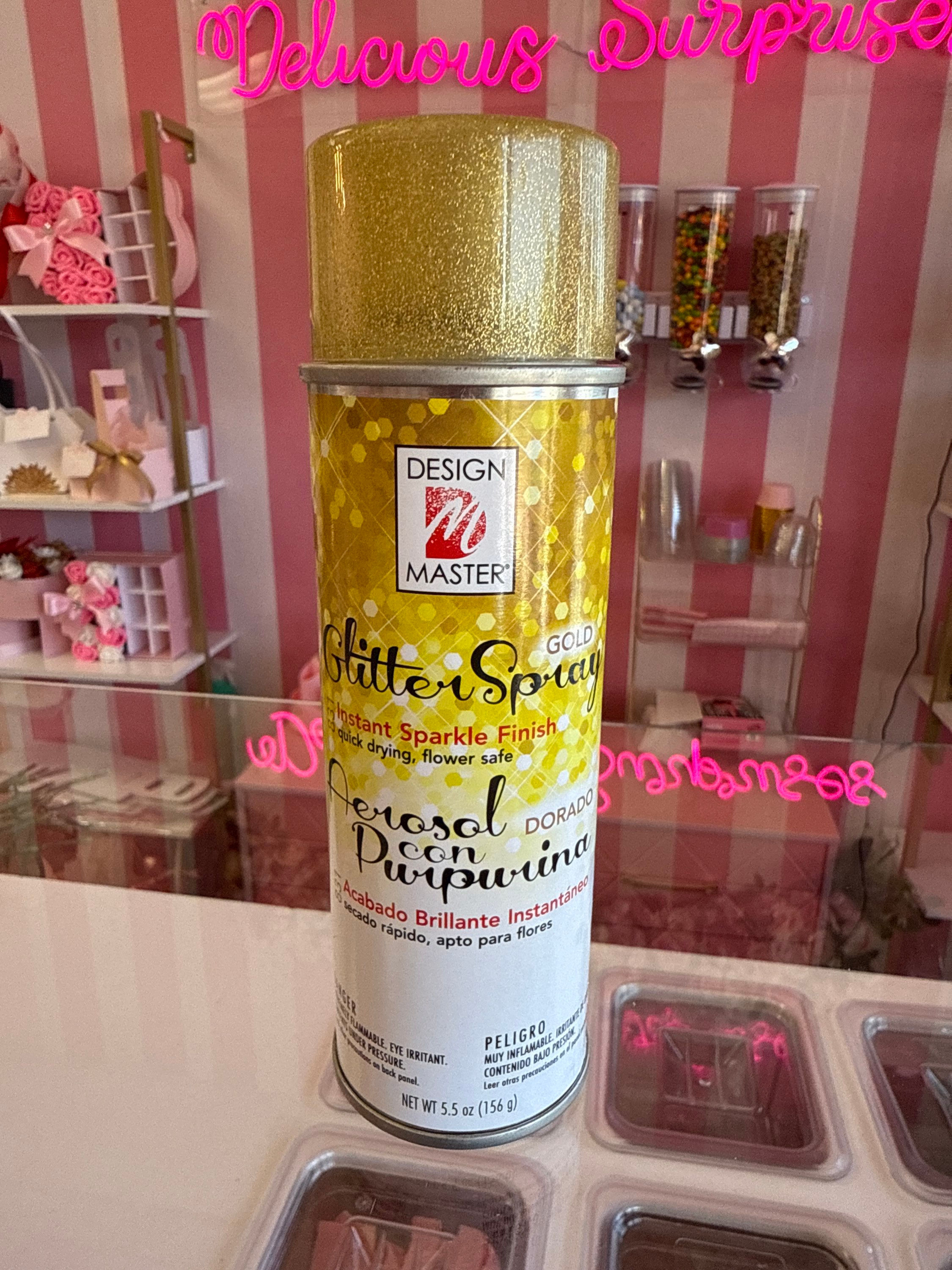 Spray glitter