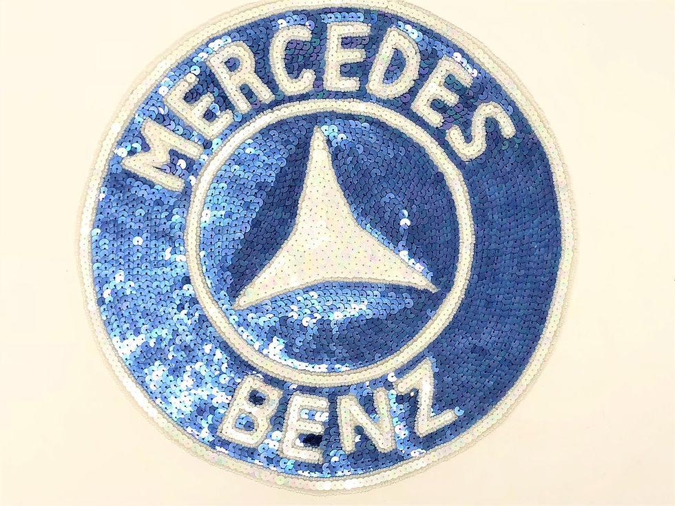 Thumbnail: XL Car Patch with Sequins- 11" Wide