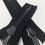 Thumbnail: High Polished Gloss 8MM Zipper in 3.5" or 5" Black Tape with Shiny Black Teeth