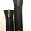 Thumbnail: High Polished Gloss 8MM Zipper in 3.5" or 5" Black Tape with Shiny Black Teeth