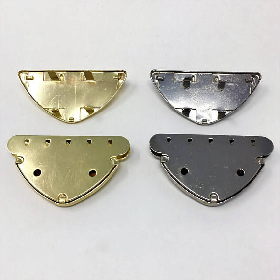 Thumbnail: Clutch Latch Tongue Purse Lock Gold and Silver 5cm x 7cm)