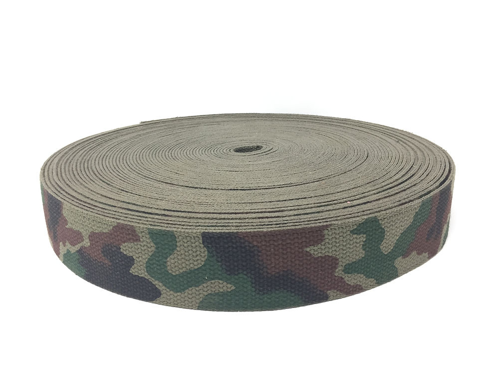 Thumbnail: Cotton Polyester Webbing 2 Inches -Army Green