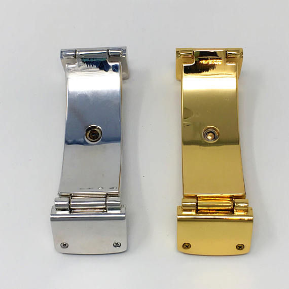 Thumbnail: Wrist Bracelet Hardware Twist Lock Gold and Silver