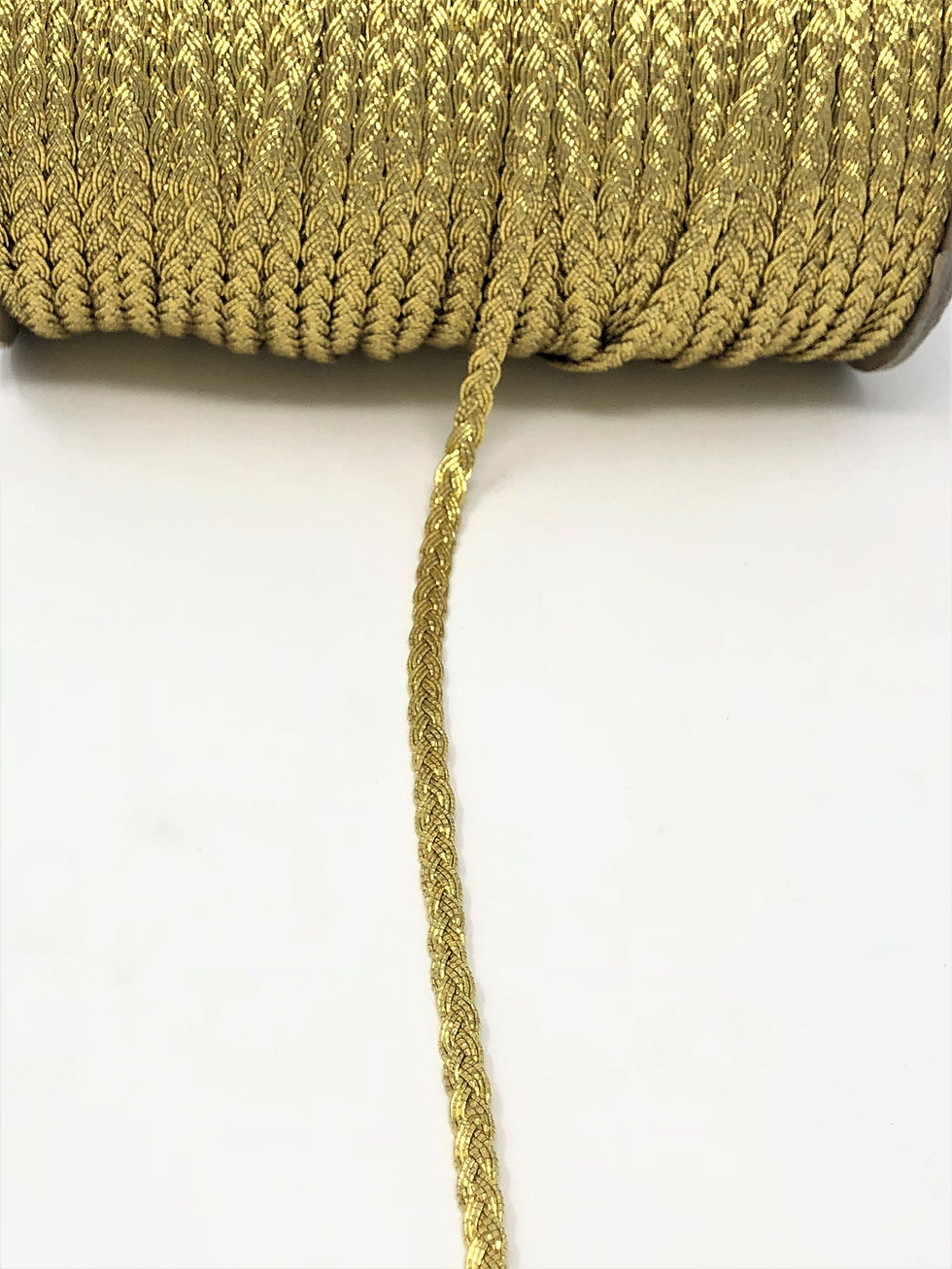 Thumbnail: Flat Braid Gold Metallic Trim -Sold By Yard-