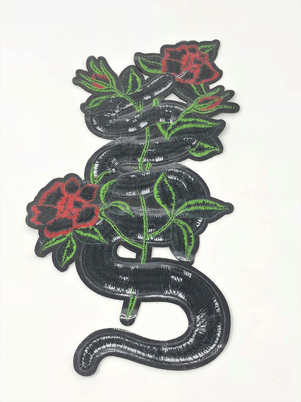 Thumbnail: Snake Flower Patch 12" Long Iron On (Gucci Styled)