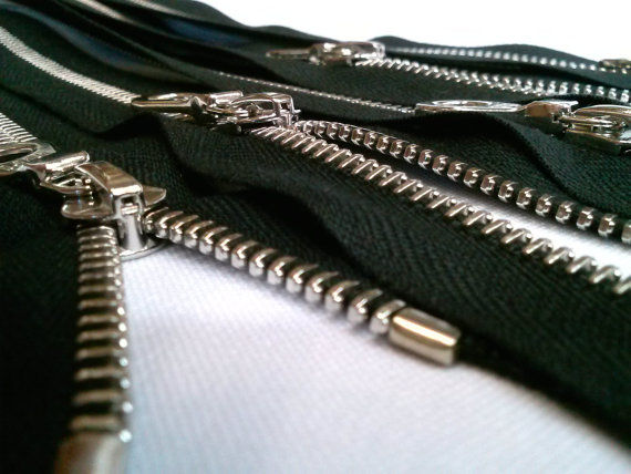 Thumbnail: Riri Zipper 28 Inches 6mm Nickel (Silver) SEPARATING - (1 zipper)