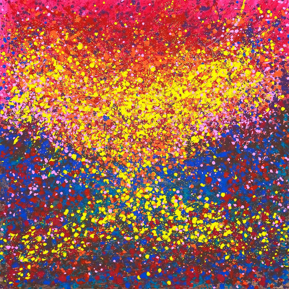 Cosmic Collision | Acrylic | Low Lee Yong | TERAVARNA